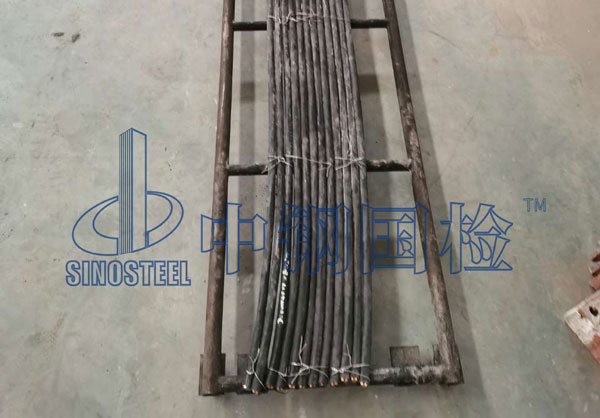 电缆成束阻燃实验前