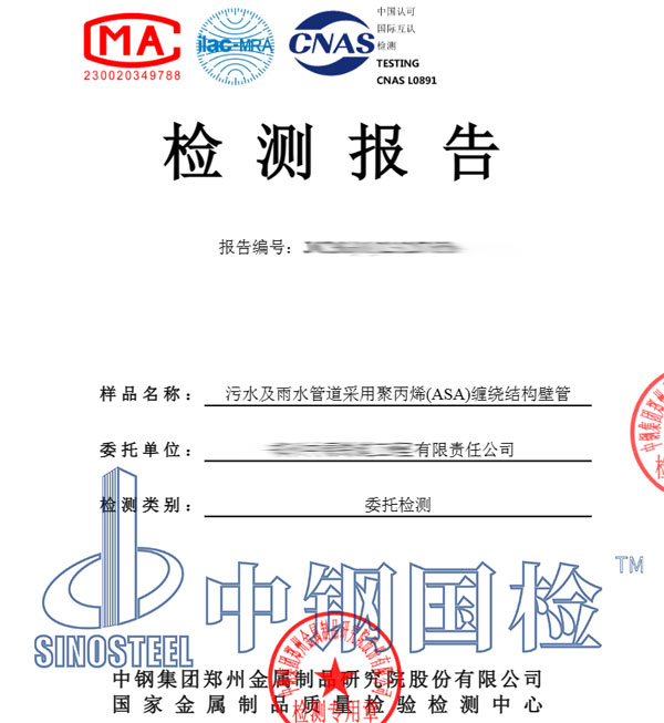雨污水管检测报告