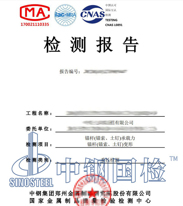锚索检测报告