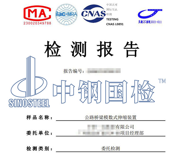 伸缩装置检测报告