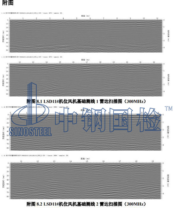风电基础检测部分结果