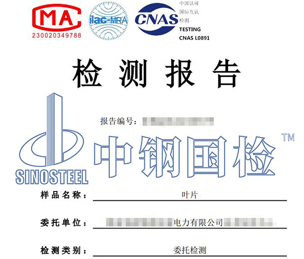 风电叶片检测报告